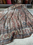 Worn Persian Rug / Distressed Antique 8’5 x 11’8 Mahal Rug #3612