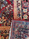 9x11 Vintage Persian Rug / Antique Full Pile Sarouk Rug #3609