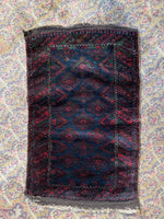 Small Persian Vintage Rug / 1'6 x 2'4 Baluch Scatter Rug #3389