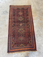 3x6 Antique Persian Malayer Rug #3162