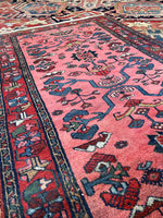 3x6 Persian Hot Pink Persian Malayer Rug #3339