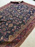 Large Vintage Rug / 6’5 x 11’ Antique Persian Bidjar Rug #3621ML