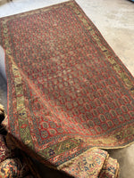 Large Vintage Persian Rug / 7’ x 12’7 Antique Malayer Rug #4007