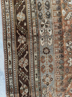 Antique Neutral Persian Rug / 5'5 x 8'3 Rug #3566