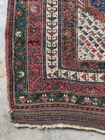 6x8 Tribal Worn Persian Rug #3459ML