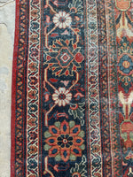 Worn Persian Rug / Antique Persian Mahal 10'2 x 13'5 Rug #3498-B