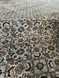 Large Muted Persian Rug / Persian Vintage 7' x 10'5 Tabriz Rug #3699