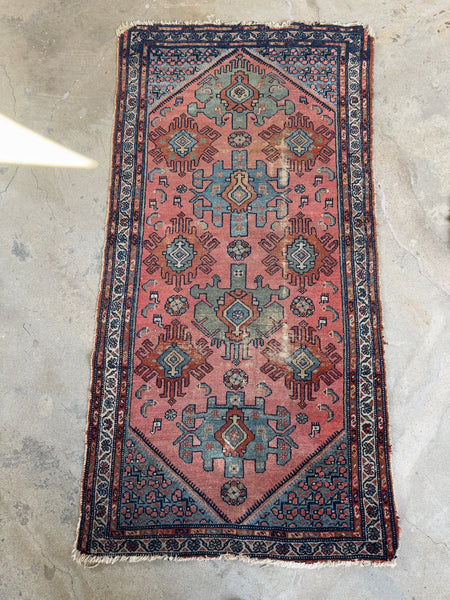 Small Persian Malayer Rug / 3’4 x 6’3 Antique Rug #3770