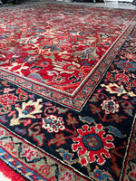 Large Persian Vintage Rug / Antique Persian Mahal 9'5 x 12'4 Rug #3653