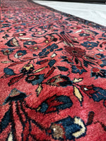 Skinny Long Vintage Runner / Rug Runner / Long Vintage Runner / 2’10 x 18’8 Rose Pink Persian Runner #3673