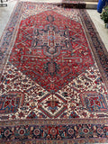 10x18 Full Pile Tribal Persian Heriz Rug #3403