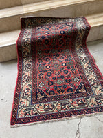 Small VIntage Persian Rug / 2’6 x 4’ Rug #1197