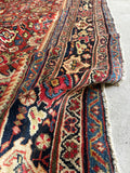 9x12 Antique Persian Mahal Rug #3327 / Large Vintage Persian Rug