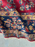 10x13 Antique Persian Kerman Rug #4041