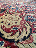 11x20 Antique Persian Floral Lavar Rug #4008