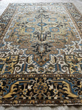 9x12 Persian Heriz Rug / Large Vintage Persian Rug #3637