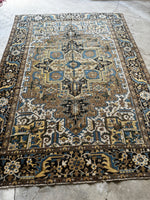 9x12 Persian Heriz Rug / Large Vintage Persian Rug #3637