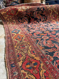 Persian Bidjar Rug with Rust and Marigold Yellow / 3'10 x 6'5 Rug #3411ML