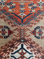 Vintage Hallway Runner / Vintage Kitchen Runner / Camel Hair Persian Bidjar Runner 3'1 x 10'5 Rug #3499