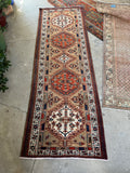 Vintage Hallway Runner / Vintage Kitchen Runner / Camel Hair Persian Bidjar Runner 3'1 x 10'5 Rug #3499