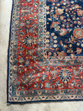 11x15 Navy Blue Persian Mohajeran Sarouk Rug #3347