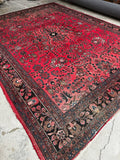 9x12 Persian Rug / Persian Antique Dargazin Rug #3667