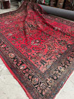 9x12 Persian Rug / Persian Antique Dargazin Rug #3667