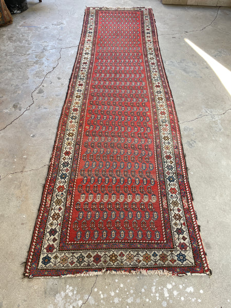 Antique Persian Scatter Rug / 2'11 x 4'6 Malayer Rug #3151