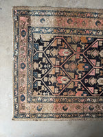 17 Foot Vintage Persian Runner / Antique Rug Runner / 3'4 x 16'8 Malayer #3465