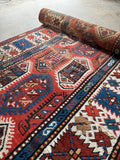 12 Vintage Foot Rug Runner / 3'1 x 12'5 Antique Kazak Runner #3468