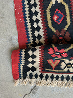 Antique Kilim Runner / 4x10 Kilim #3565ML