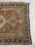 Antique Neutral Persian Rug / 5'5 x 8'3 Rug #3566