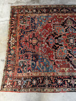 7x10 Heriz Rug / Large Antique Persian Rug #3697