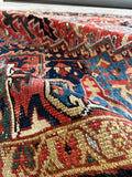 7x10 Heriz Rug / Large Antique Persian Rug #3697