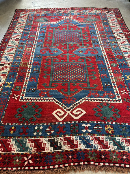 Antique Mint Condition Kazak / 6'6 x 8'9 Kazak Rug #3568