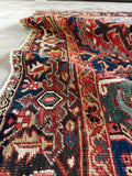 7x10 Heriz Rug / Large Antique Persian Rug #3697