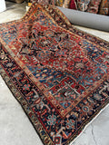 7x10 Heriz Rug / Large Antique Persian Rug #3697