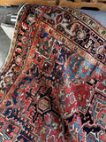 7x10 Heriz Rug / Large Antique Persian Rug #3697