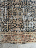 Worn Large Muted Persian Rug / 10x13 Distressed Persian Mahal Rug #3567