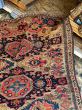 6x9 Flat Weave Soumak / 6x9 Vintage Rug #3584