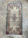 2x4 Antique Worn Persian Kerman Rug #1726