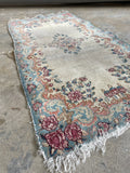 2x4 Antique Worn Persian Kerman Rug #1726