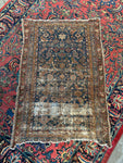 Worn & Distressed Persian Rug / 3'4 x 5' Antique Persian Rug #3594