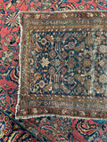 Worn & Distressed Persian Rug / 3'4 x 5' Antique Persian Rug #3594