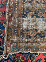 Worn & Distressed Persian Rug / 3'4 x 5' Antique Persian Rug #3594