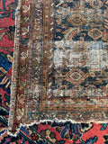 Worn & Distressed Persian Rug / 3'4 x 5' Antique Persian Rug #3594