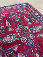 2x3 Antique Persian Sarouk Rug #3077 / 2x3 Persian Rug