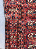 Antique Square Rug / 3'4 x 3'6 Turkoman (Turkmen) Rug #634