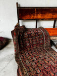 4x7 Small Antique Persian Kurdish Rug #3597