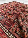 4x7 Small Antique Persian Kurdish Rug #3597